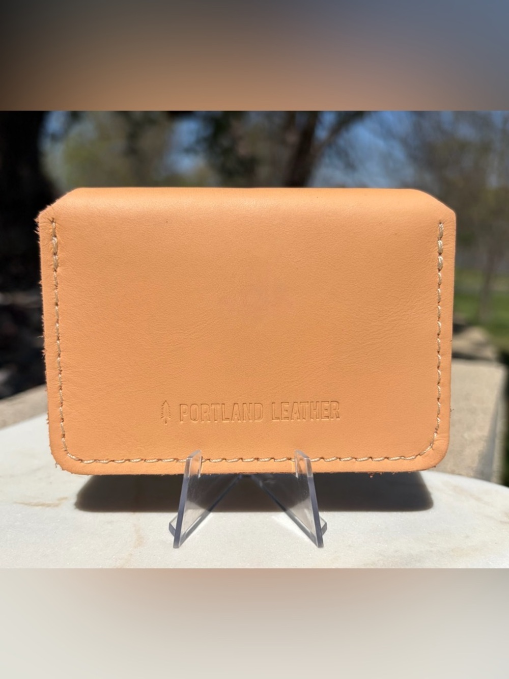 Love Bug Plus Wallet Portland Leather Goods Mamey Full-Grain Leather NWOT - Picture 8 of 12